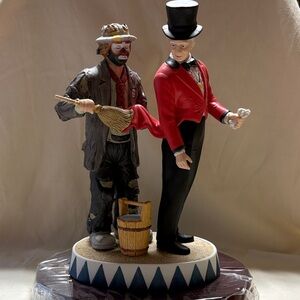 Emmett Kelly Jr. Clown and Ringmaster figurine